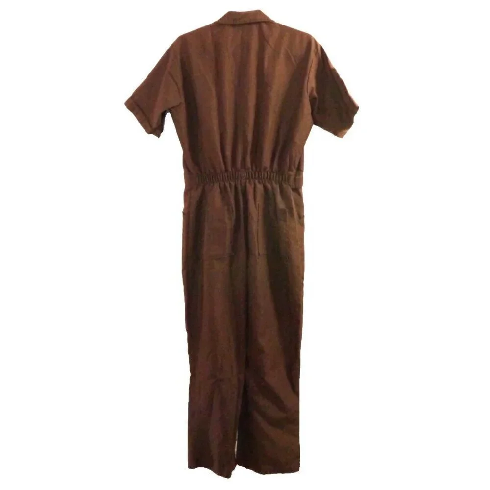 Vintage brown lightweight zip up coveralls Men's 42 Large 29